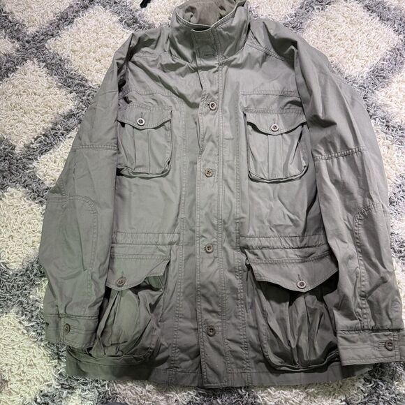 Vintage‎ LL Bean Jacket Heavy Canvas Cotton Green Work Outdoors Men’s XL - Picture 1 of 6